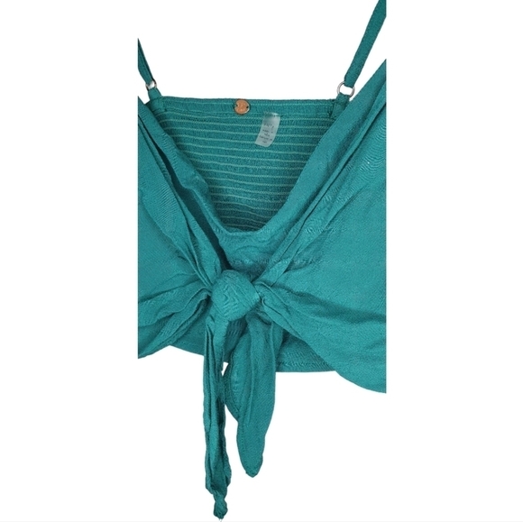 FREE PEOPLE one Palermo Top Emrald Green Women's Size XS - Picture 3 of 9